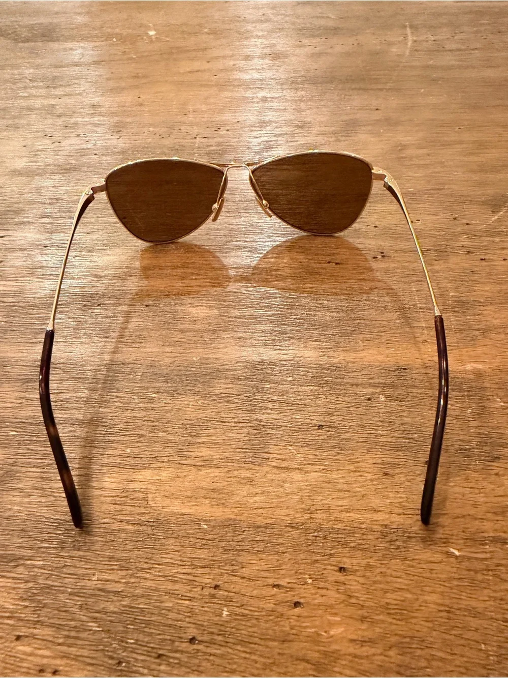 Saint Laurent SL 831 Vesper Sunglasses Brown with Gold Trim Case